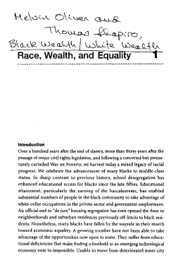 Black Wealth/White Wealth