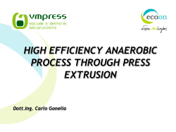 high efficiency anaerobic process through press extrusion