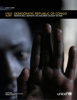 Child Alert: Democratic Republic of Congo