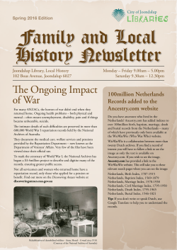 Spring 2016 - City of Joondalup