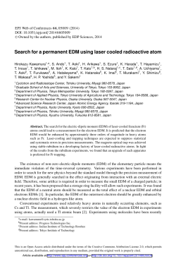 Search for a permanent EDM using laser cooled radioactive atom