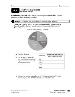 The Percent Equation