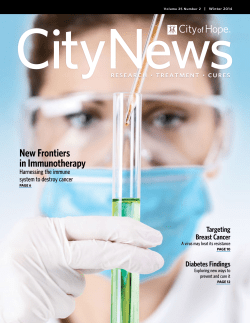 New Frontiers in Immunotherapy