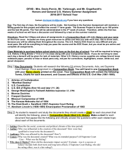 Assignment - Pinellas County Schools