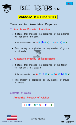 +   ) +       &times;   ) &times;    associative property