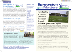 Issue 44 &ndash; January 2016 - Sprowston Town Council