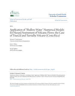 Numerical Models for Hazard Assessment of Volcanic Flows