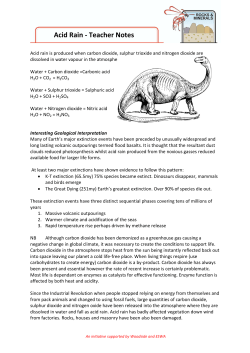 Acid Rain - Teacher Notes File