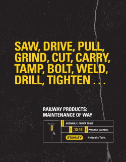 saw, drive, pull, grind, cut, carry, tamp, bolt, weld