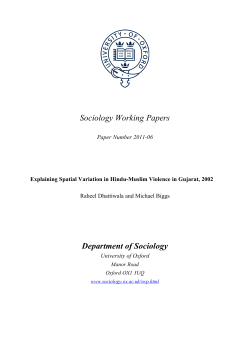 Paper - Department of Sociology