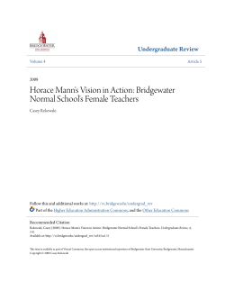 Horace Mann`s Vision in Action - Virtual Commons
