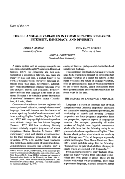 three language variables in communication