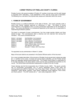 a brief profile of pinellas county, florida 1. form of government