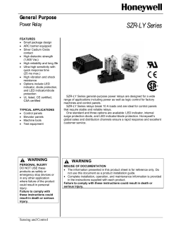 SZR-LY Series Power Relay