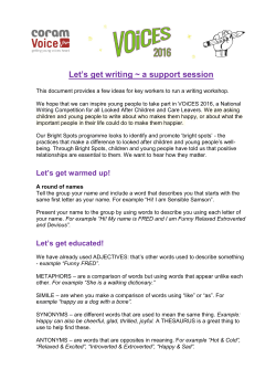 Let`s get writing ~ a support session