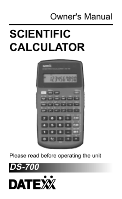 SCIENTIFIC CALCULATOR