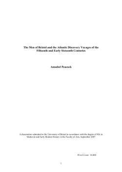 It is difficult to avoid the name of John Cabot in Bristol