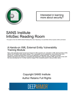 A Hands-on XML External Entity Vulnerability