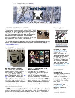 Learn more about MWBTR - Fostering New MWBTR Gear is