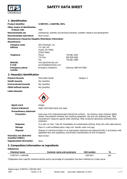 safety data sheet