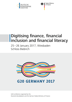 Digitising finance, financial inclusion and financial literacy