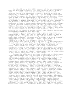 Kinnell - Indiana University Bloomington