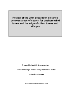 Review of the 2Km separation distance between areas of search for
