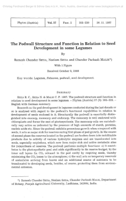 The Podwall Structure and Function in Relation to Seed