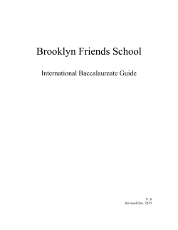 IB GUIDE - Brooklyn Friends School
