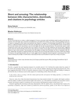 Short and amusing: The relationship between title characteristics