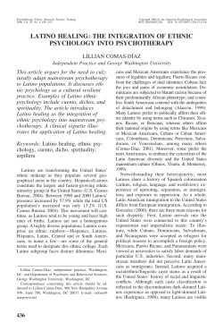 latino healing - UCI School of Social Sciences