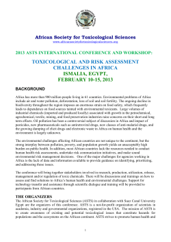 2013 ASTS Conference and Training - February 10