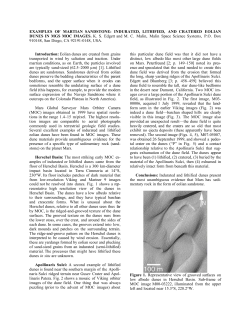 EXAMPLES OF MARTIAN SANDSTONE: INDURATED, LITHIFIED