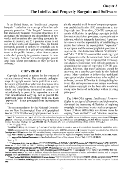 The Intellectual Property Bargain and Software