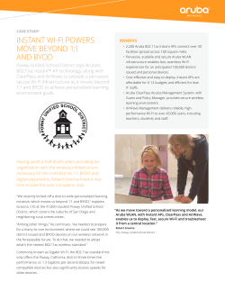 INSTANT WI-FI POWERS MOVE BEYOND 1:1 AND BYOD