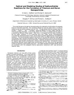 Optical and Modeling Studies of Sodium/Halide Reactions for the