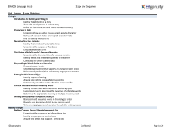ELA3006 Language Arts 6 Scope and Sequence