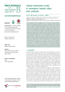 Cultural transmission results in convergence