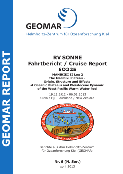 Cruise Report