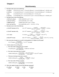 Stoichiometry