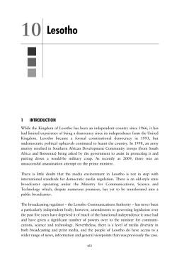 chapter 10: lesotho