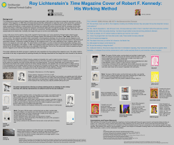 Roy Lichtenstein`s Time Magazine Cover of Robert F. Kennedy: His