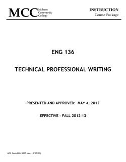 eng 136 technical professional writing