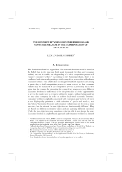 THE CONFLICT BETWEEN ECONOMIC FREEDOM AND