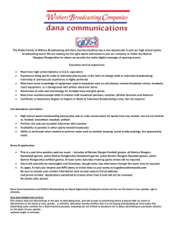 The Radio Family of Withers Broadcasting and Dana