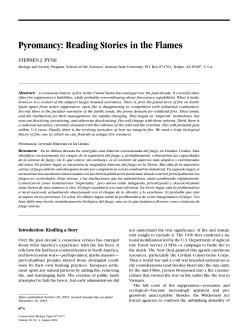 Pyromancy: Reading Stories in the Flames