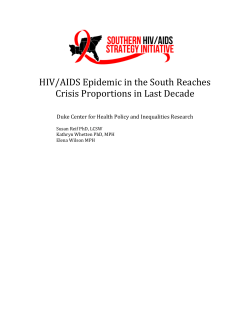 HIV/AIDS Epidemic in the South Reaches Crisis