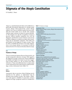 7 Stigmata of the Atopic Constitution