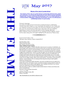 May - Our Lady of Lourdes