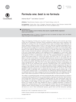 Formula one: best is no formula